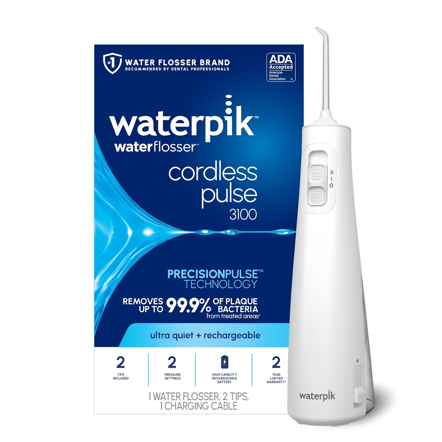 Waterpik Cordless Pulse 3100 rechargeable water flosser