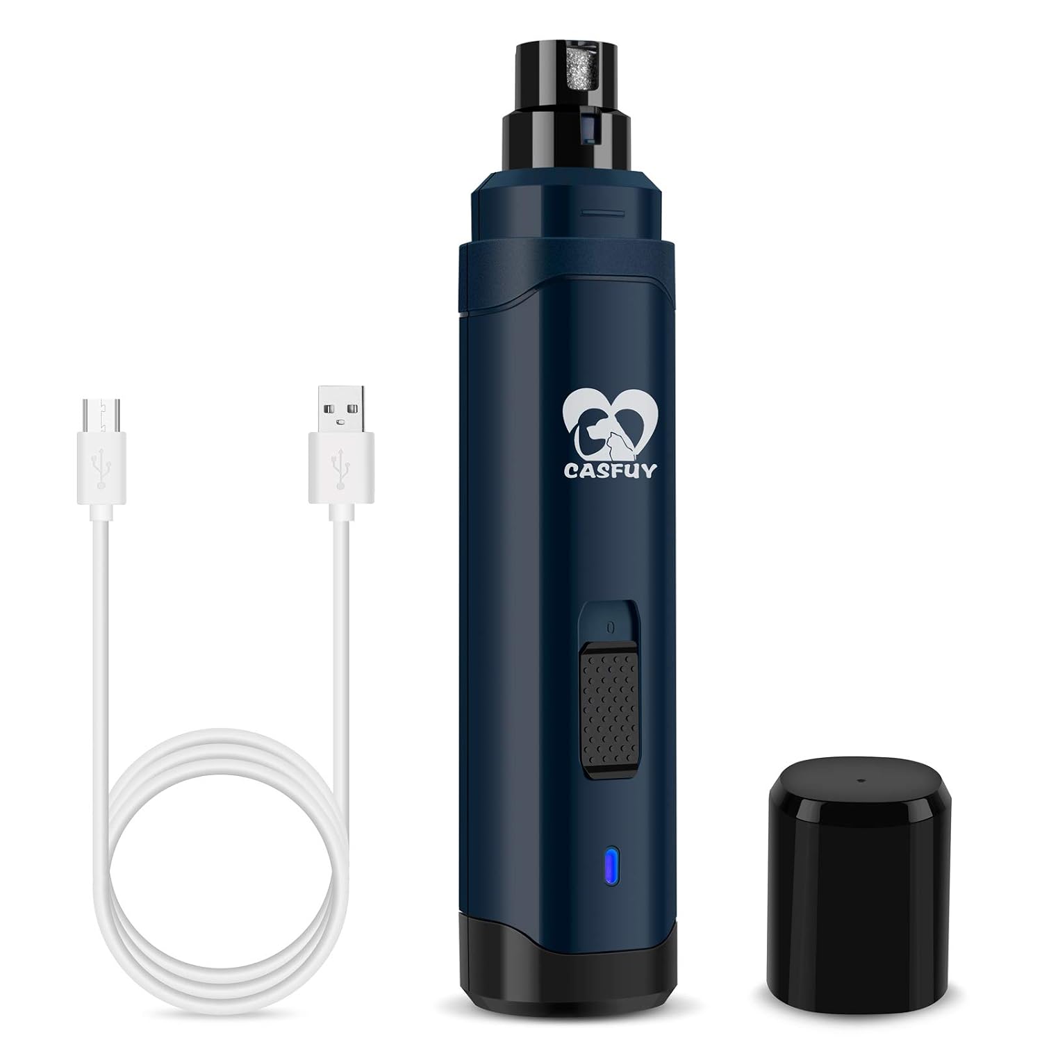 Casfuy 2-speed whisper-quiet dog nail grinder