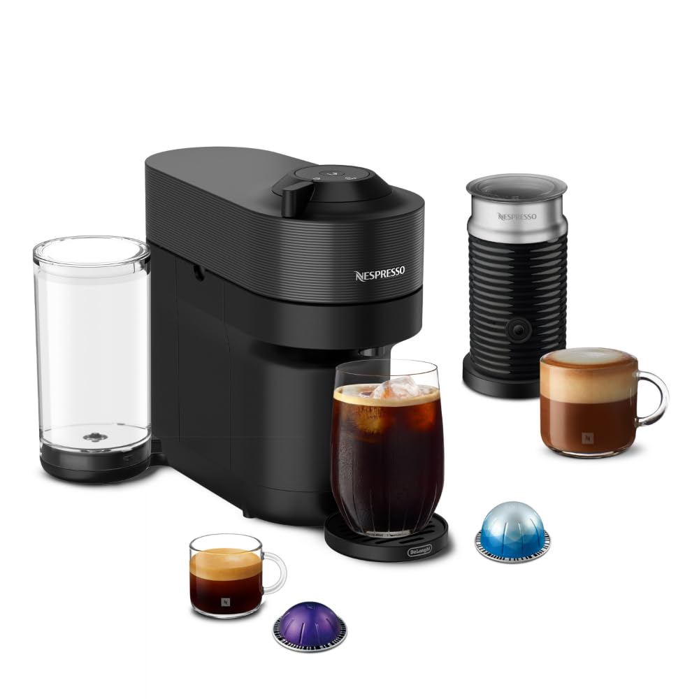 Nespresso Vertuo Pop+ espresso machine with milk frother