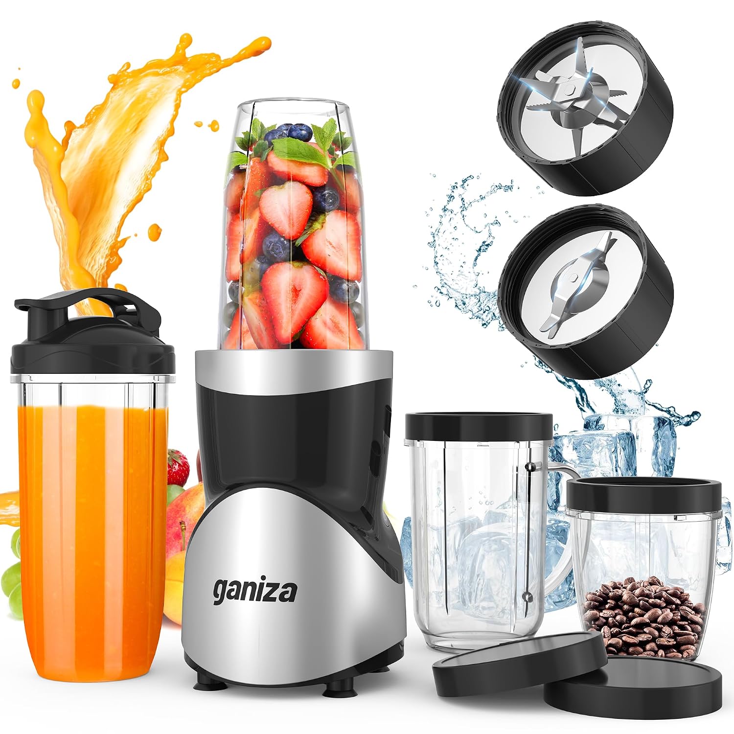 Ganiza 900W smoothie blender 15-piece combo set