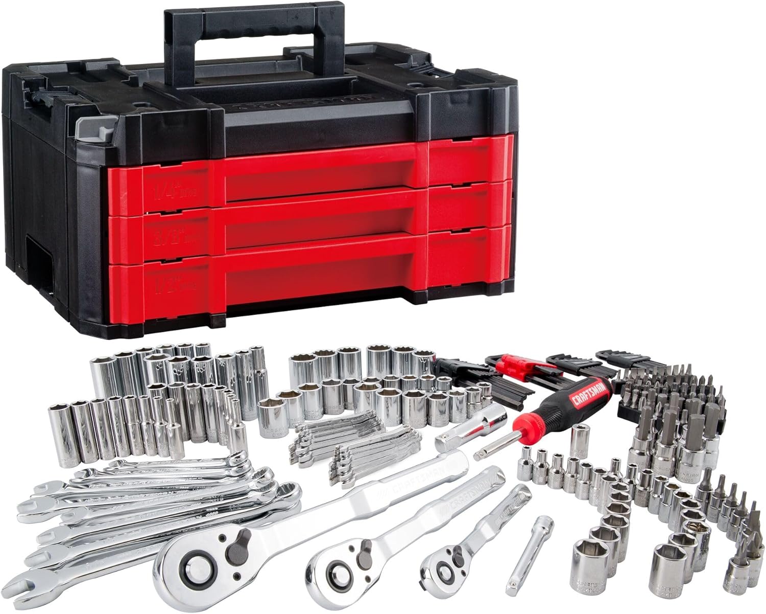 CRAFTSMAN 230 piece mechanics tool set in a VERSASTACK case