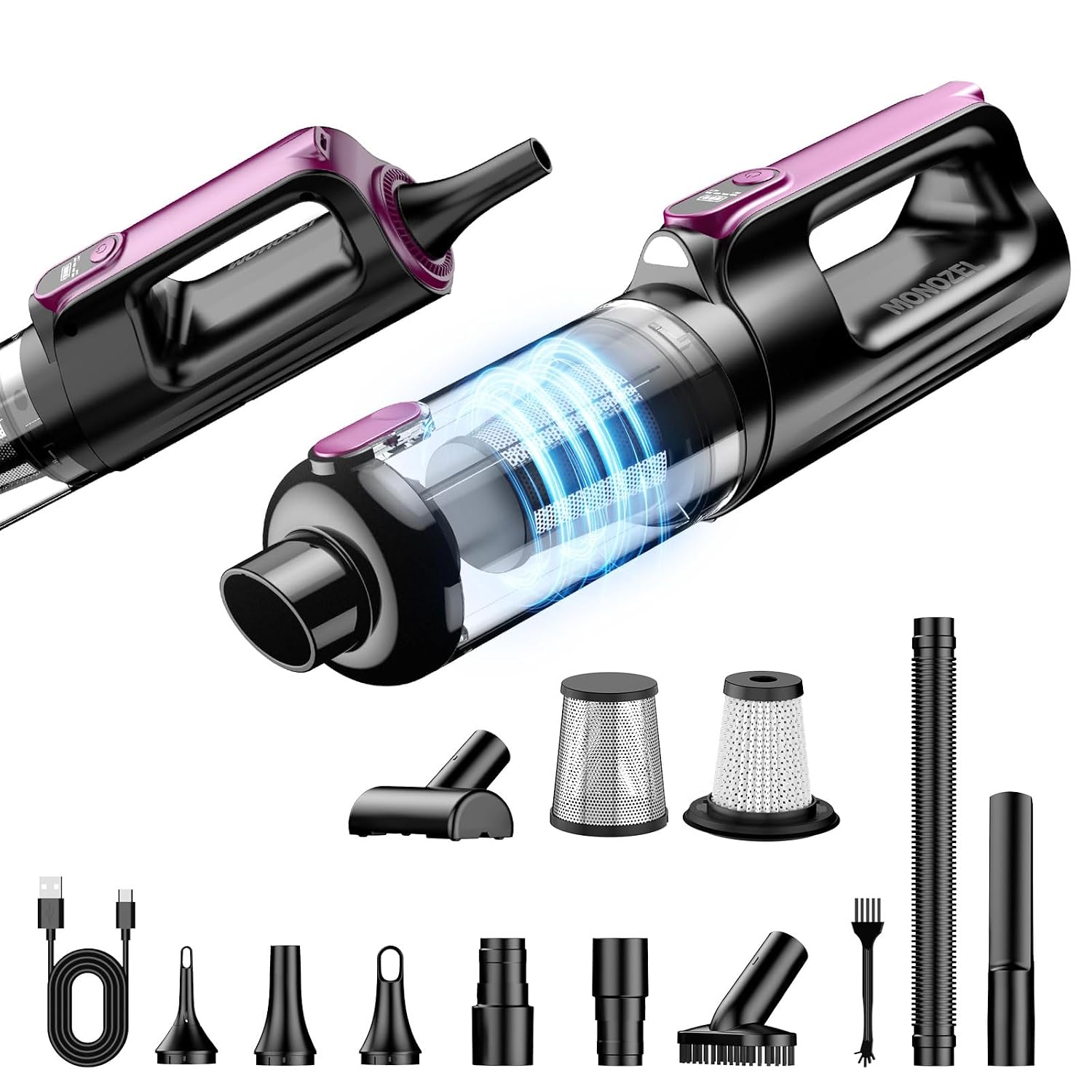 MONOZEL Cordless Handheld Vacuum 18000Pa