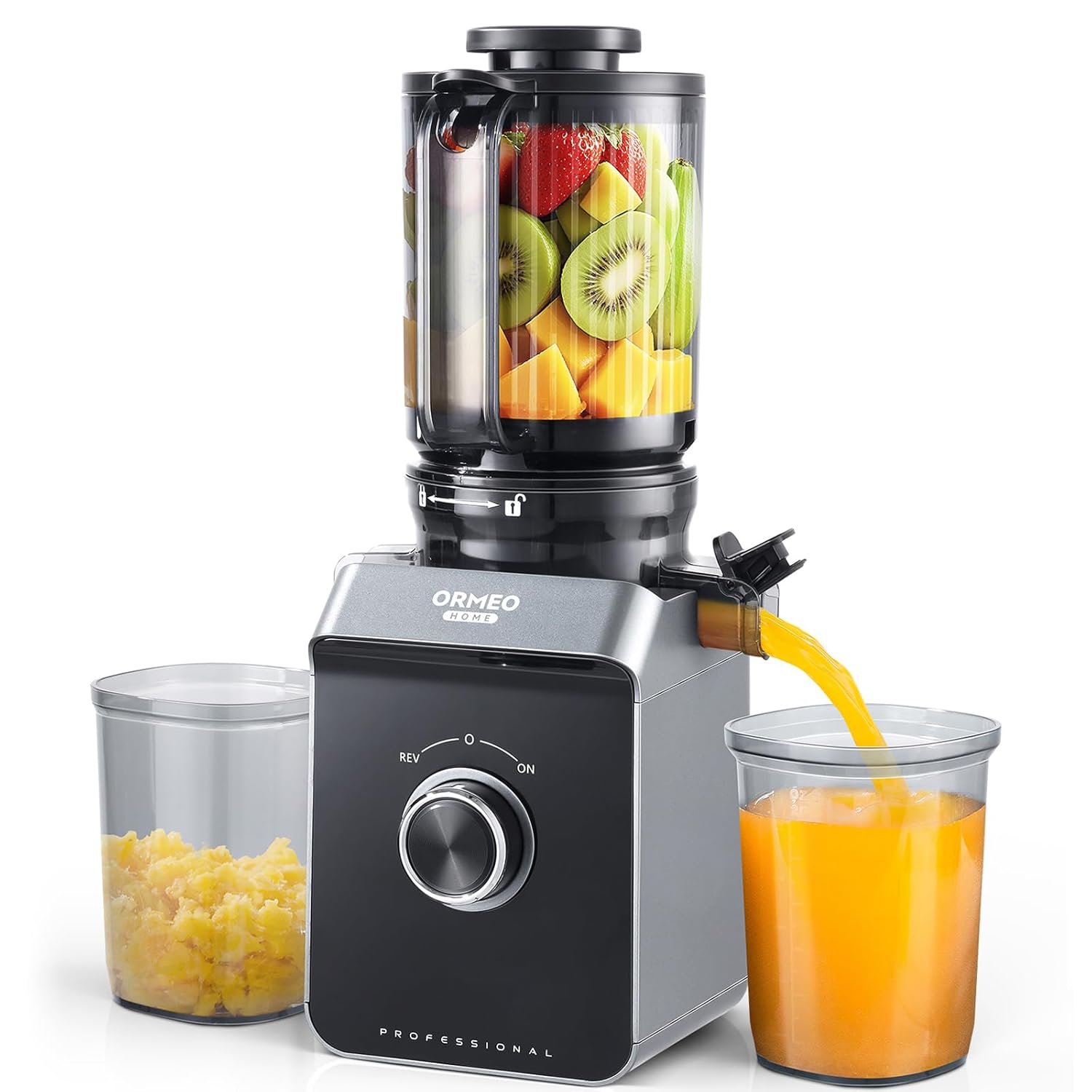 ORMEO HOME Cold Press Masticating Juicer